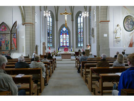 Bonifatiusandacht mit Weihbischof Prof. Dr. Karlheinz Diez in St. Crescentius (Foto: Karl-Franz Thiede)